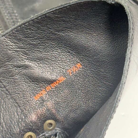 Y2K Michael Kors Brink Riding Boots Black Leather Knee High Pointed Toe 7.5M - Picture 7 of 7